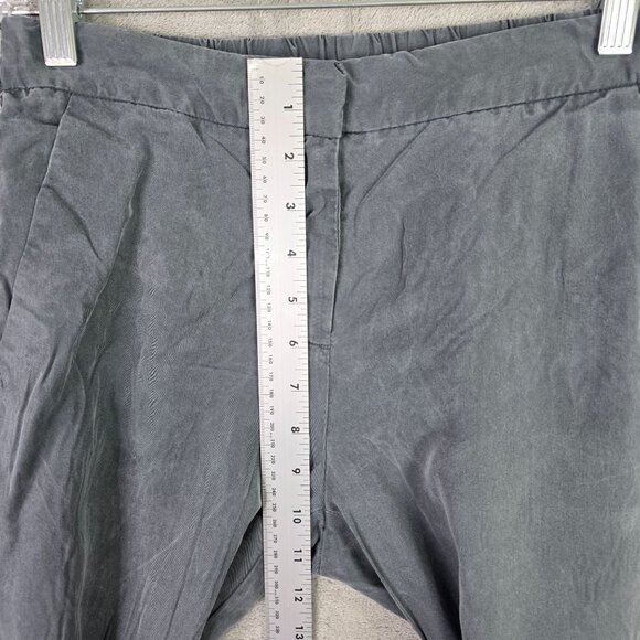 Womens Gap Gray 100% Tencel Pants Mid Rise Elastic Waist Size 0 - Picture 5 of 10